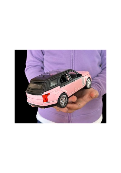 Pembe Range Rover Sport Diecast Metal Model 1:24 Araba Tüm Kapılar Bagaj Açılır Işık Ses