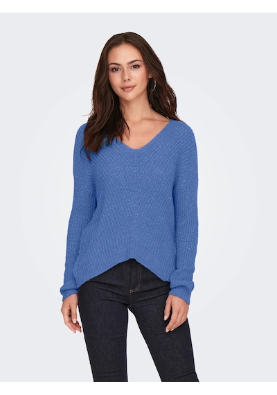 Jdy Jdynew Megan L/s Pullover Knt Noos Kadın Kazak 15208245 Mavi