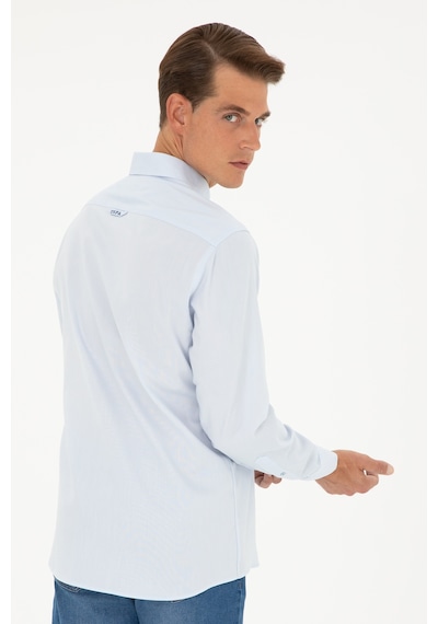 U.s. Polo Assn. Erkek Açık Mavi Gömlek Basic 50282614-vr003 Açık Mavi