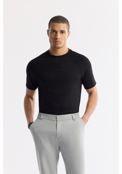 Avva Erkek Açık Gri Beli Lastikli Bi-stretch Teknik Kumaş Slim Fit Pantolon A51y3077