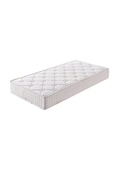 Baza Seti, Alessa Tek Kişilik Baza Başlık Maxi Yatak Seti, Krem - 100x200 Cm 100 x 200