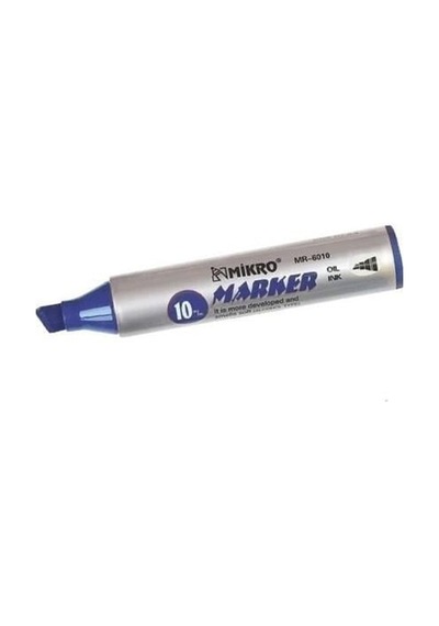 Mikro Jumbo Markör Kalem 6007 Mavi 10 Gr 12 Li Paket Çok Renkli