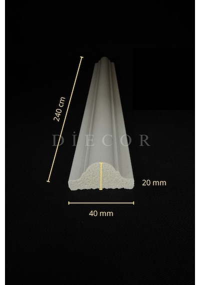 Diecor Dekoratif Boyanabilir 4 Cm Duvar Çıtası Hazır Kesimli 5 Adet Çerçeve Paketi Bej Model:xa278