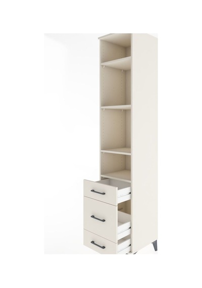 Hyperion Dolap 4 Raflı 3 Çekmeceli 44x44x221 Aytaşı-aytaşı Aytası
