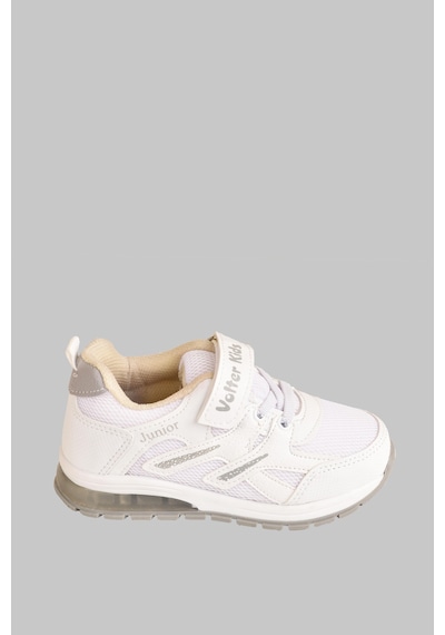 Mini Bonito Erkek Çocuk Cırtlı Bağcıklı Sneaker Günlük Spor Ayakkabı Beyaz