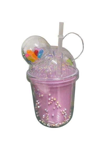 350 Ml Pipetli Bardak 3473 Çok renkli