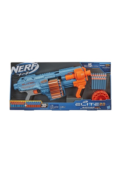Nerf Elite 2.0 Shockwave Rd-15 Dart Tabancası, 30 Dart Kapasitesi, 27 Metre Atış Mesafesi, 8+ Yaş