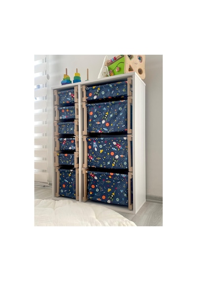 Montessori Çocuk Odası Dolabı Ahşap & Kumaş Organizer Değiştirilebilir Kumaş Çekmeceler Çok Renkli Çok Renkli Montessori Çocuk Odası Dolabı Ahşap & Kumaş Organizer Değiştirilebilir Kumaş Çekmeceler Çok Renkli Çok Renkli