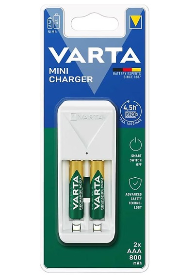 Varta 57656 Mini Şarj Çihazı + 56703 800 Mah 2'li Aaa İnce Kalem