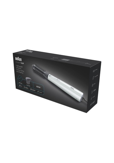 Braun Bras221e Air Styler As2.21 Iontec Saç Kurutma Makinesi Ve Şekillendirici, 2 Başlıklı Gri
