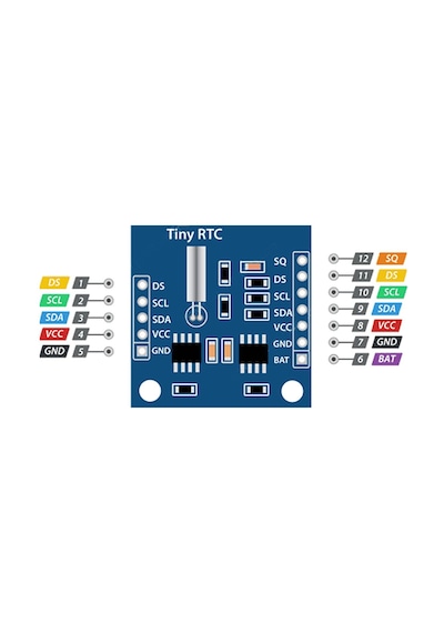 Ds1307 Rtc Iıc Zaman Modül Gerçek Zaman Saat I2c 24c32 Eeprom Sn/dakika/saat/gün/ay/yıl/tarih Hesap