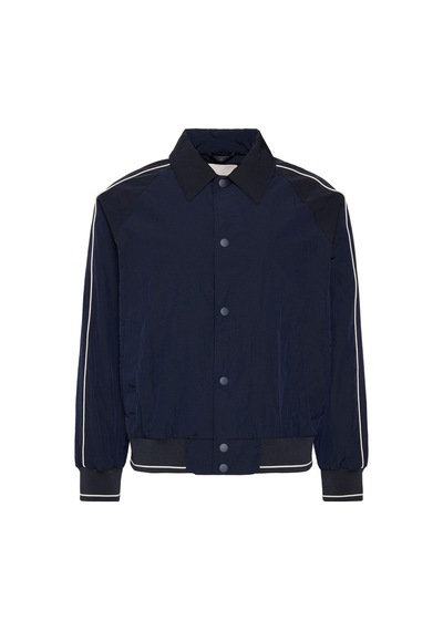 Calvin Klein Ls Nylon Snap Bomber-16289 Cef Dark Sapphire