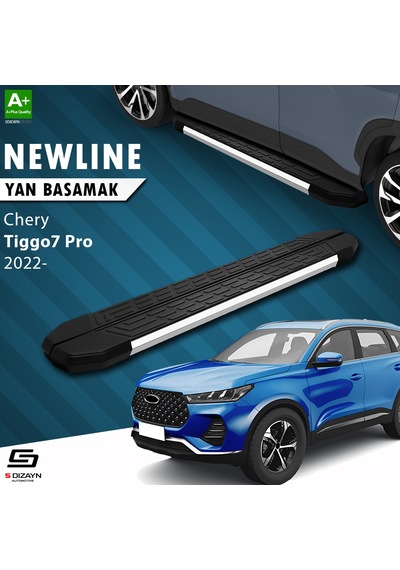 S-dizayn Chery Tiggo7 Pro Newline Krom Yan Basamak 183 Cm 2022 Üzeri