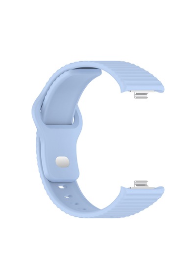 Redmi Watch 6 Silikon Kordon Tırtıklı Suya Dayanıklı Tasarım Açık Mavi