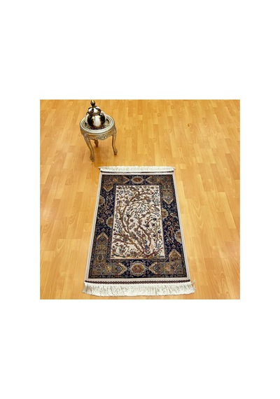 Hayat Ağacı Desenli 90 X150 Cm İpek Halı Çok Renkli