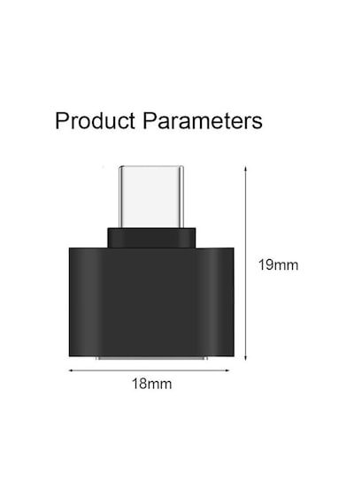 Usb 3.1 Type-C To Usb 3.0 Otg Çevirici Dönüştürücü Adaptör Siyah