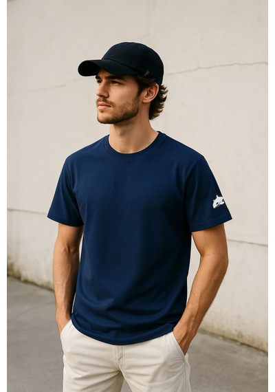 Markapia Erkek Bisiklet Yaka Basic Düz Kısa Kollu Gri T-shirt Çok Renkli Xs İndi Go