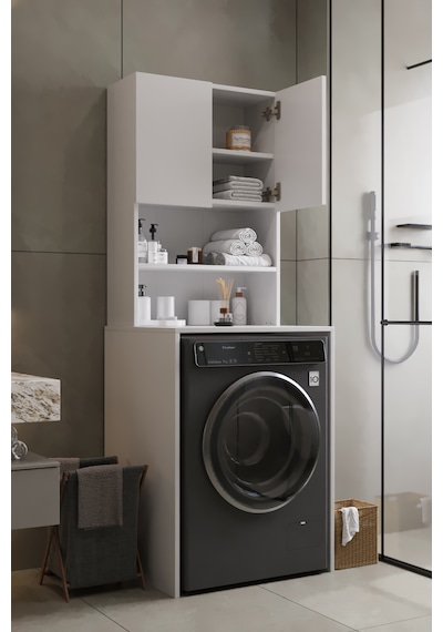 Vega Çamaşır Makinesi Üstü Dolap Banyo Dolabı Kapaklı Dolap Çamaşır Dolabı Üst Dolap Beyaz Vega Çamaşır Makinesi Üstü Dolap Banyo Dolabı Kapaklı Dolap Çamaşır Dolabı Üst Dolap Beyaz
