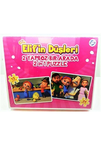 Elifin Düşleri 2 Yapboz Bir Arada 2 In 1 Puzzle
