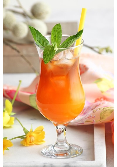 Lav Fiesta Cam Kokteyl Bardağı 6'lı 460 ml (Meşrubat/Smoothie /Milkshake/Soğuk Kahve Bardağı )