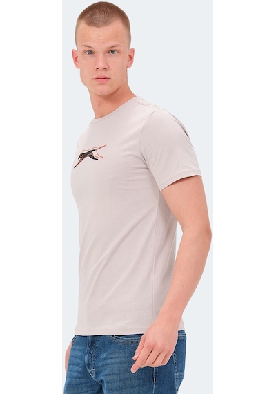 Slazenger VEDRAN KTN Erkek  Taş Gri Tişört