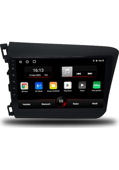 Honda Civic Fb7 2012-2016 4gb Ram 64gb Hafıza 8 Çekirdek Carplay Kamera Android Multimedya 9"