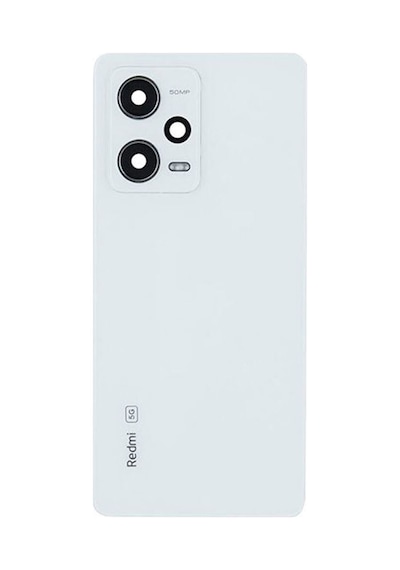 Xiaomi Redmi Note 12 Pro 5g Beyaz Kamera Camlı Arka Cam Batarya Pil Kapağı Telefon Arka Kapak 14391534