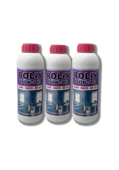 Rolix Lavabo Açıcı Dök Aç Banyo Wc Lavabo Gider Açıcı 2 Kg 3 Adet