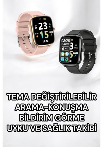 Titreşimli Sağlık Takipli Akıllı Saat 400mah Batarya Uczhk9mini2-1