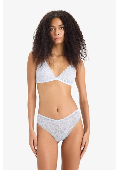 DeFacto Dantel Brazilian Külot-Fall in Love T3197AZ25SPBE343 Mavi