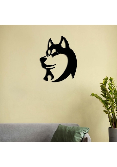 Husky Ruhu Metal Duvar Dekoru