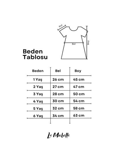 Le Mabelle Somon Gül Detaylı Tül Etekli Kız Çocuk Elbise - Nelia Somon