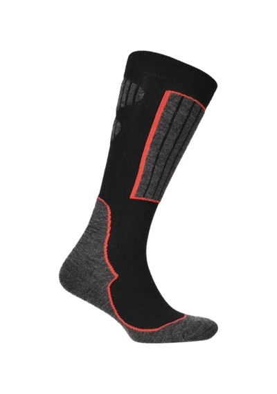 Ozzy Socks Termal Kayak Ve Snowboard Çorabı Gri-siyah