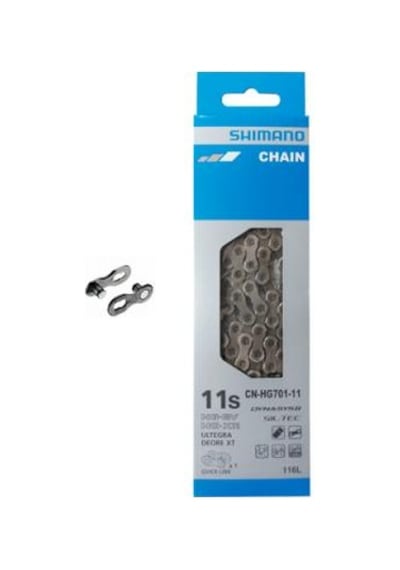 Shimano Slx/105 Cn-m7100 12 Vites Quick-link Zincir 116 Bakla Siyah