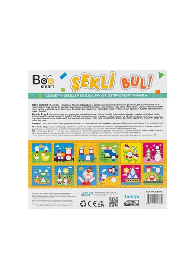 Bee Smart Şekli Bul Oyun Seti - Standart
