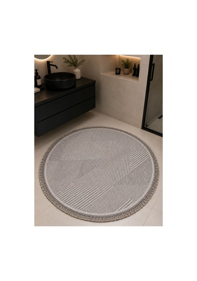 Vega 1456 Gri Daire Modern Hav Toz Tutmayan Koridor Salon Yatak Odası Oturma Odası Banyo Halısı