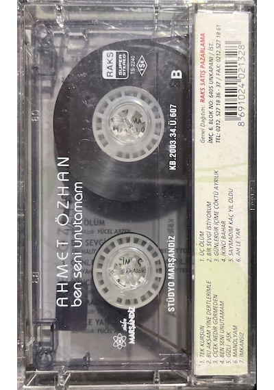 Plak Değildir Kaset Tir Kaset Ahmet Özhan Ben Seni Unutamam Kas