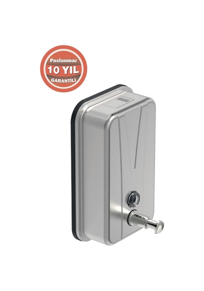 Çelik Banyo Paslanmaz Çelik Dikey Sıvı Sabunluk 1000 Ml Gri