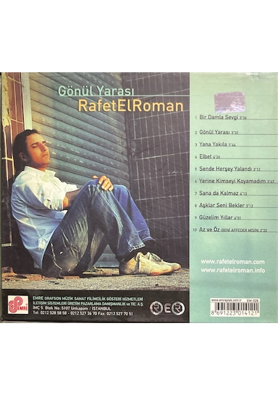 Müzik Cd'sidir Plak Değildir Cd Rafet El Roman Gönül Yarası Cd