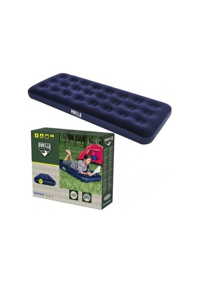 Bestway 67000 Flocked Single Şişme Yatak Lacivert