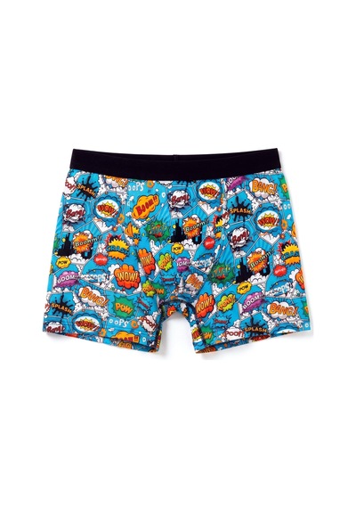 Just Inner Erkek Pamuklu Boxer Dijital Baskı Ekstra Konforlu Kalıp 138000 Mavi