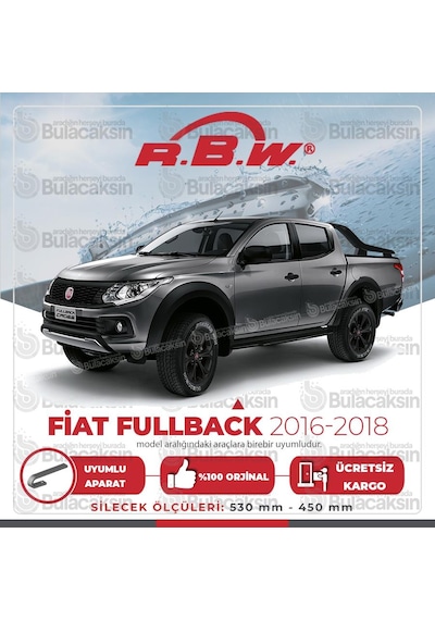 Fiat Fullback Muz Silecek Takımı (2016-2018) RBW