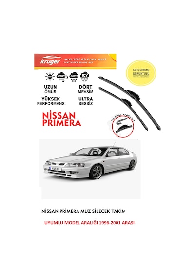 Nissan Primera P11 Ön Muz Silecek Takımı 2001 Model Araca Özel Aparatsız Direk Montaj