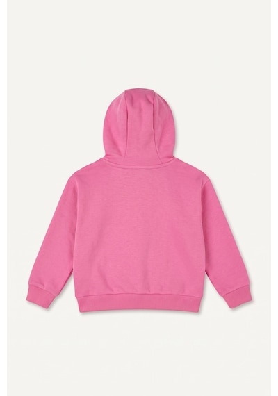 Defacto Kapüşonlu Cepli Fermuarlı Sweatshirt Sweatshirt Hırka Kız Bebek I0589a526aupn467 Pembe-pn467