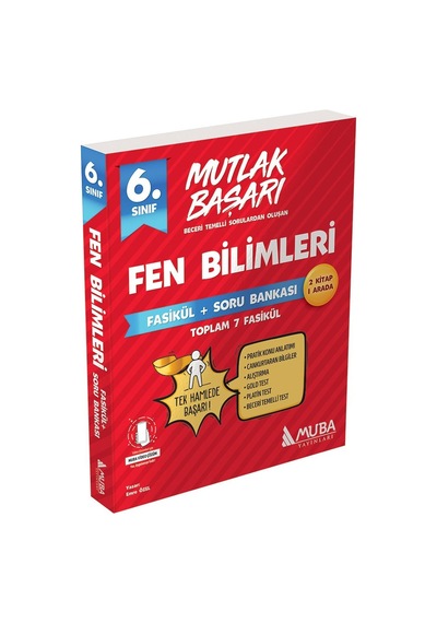 6.Sınıf Mutlak Başarı Fen Bilimleri Fasikül ve Soru Bankası -  Muba Yayınları