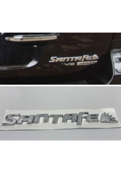 Hyundai SantaFe Bagaj Yazı Abs Krom Car Logo Car Luggage