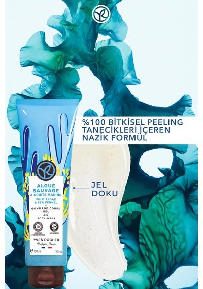 Yves Rocher Jel Dokulu Vücut Peelingi-arındırıcı&yumuşatıcı&serinletici Okyanus Esintisi-sls,sles İçermez,vegan- 150 Ml