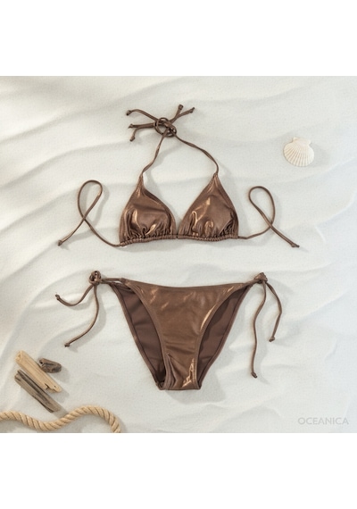 Bonbon Kadın Plaj Giyim Kahve Bikini Takım Bb2597 Çok Renkli