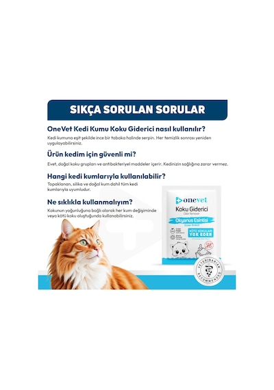 Onevet Kedi Kumu Koku Giderici 15x25 Gr Okyanus Esintili