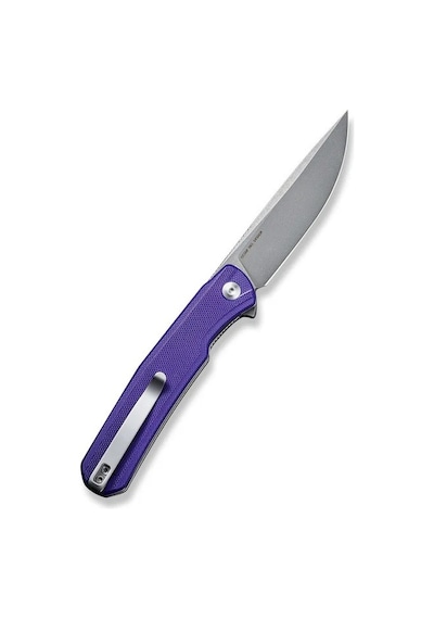 Sencut Scitus Flipper Knife Purple G10 Handle Kamp Çakı Mor